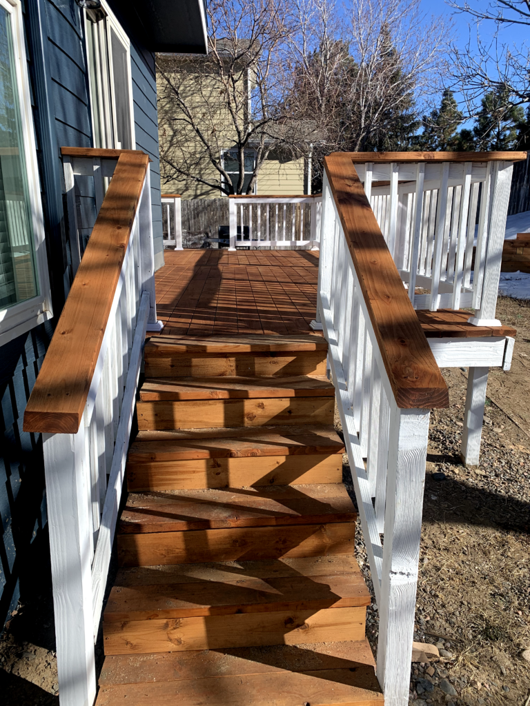 pecan stain deck