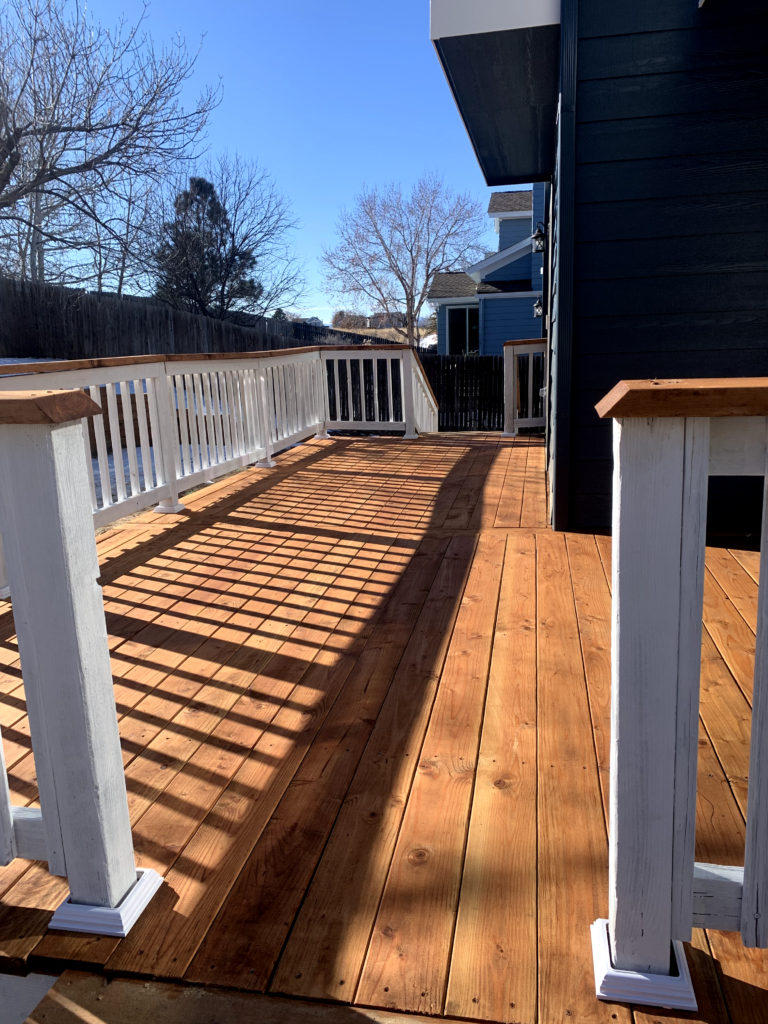 pecan stain deck